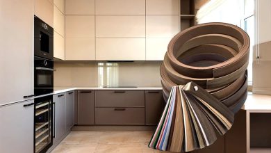 طراحی و زیباسازی لبه های کابینت آشپزخانه با نوار پی وی سی